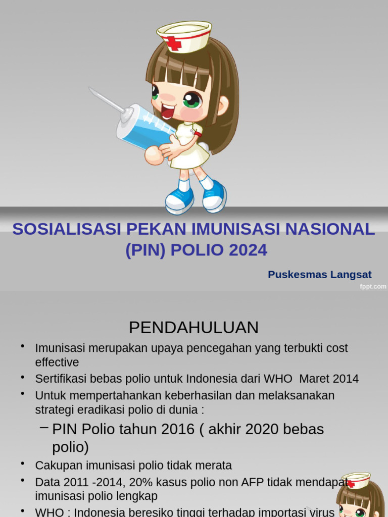 Sosialisasi PIN Polio 2024 di Puskesmas | PDF