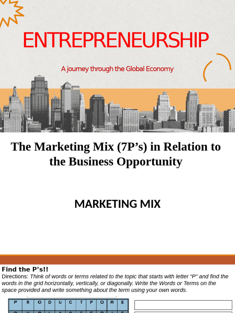 Marketing Mix - PRODUCT and PLACE | PDF | Marketing | Retail