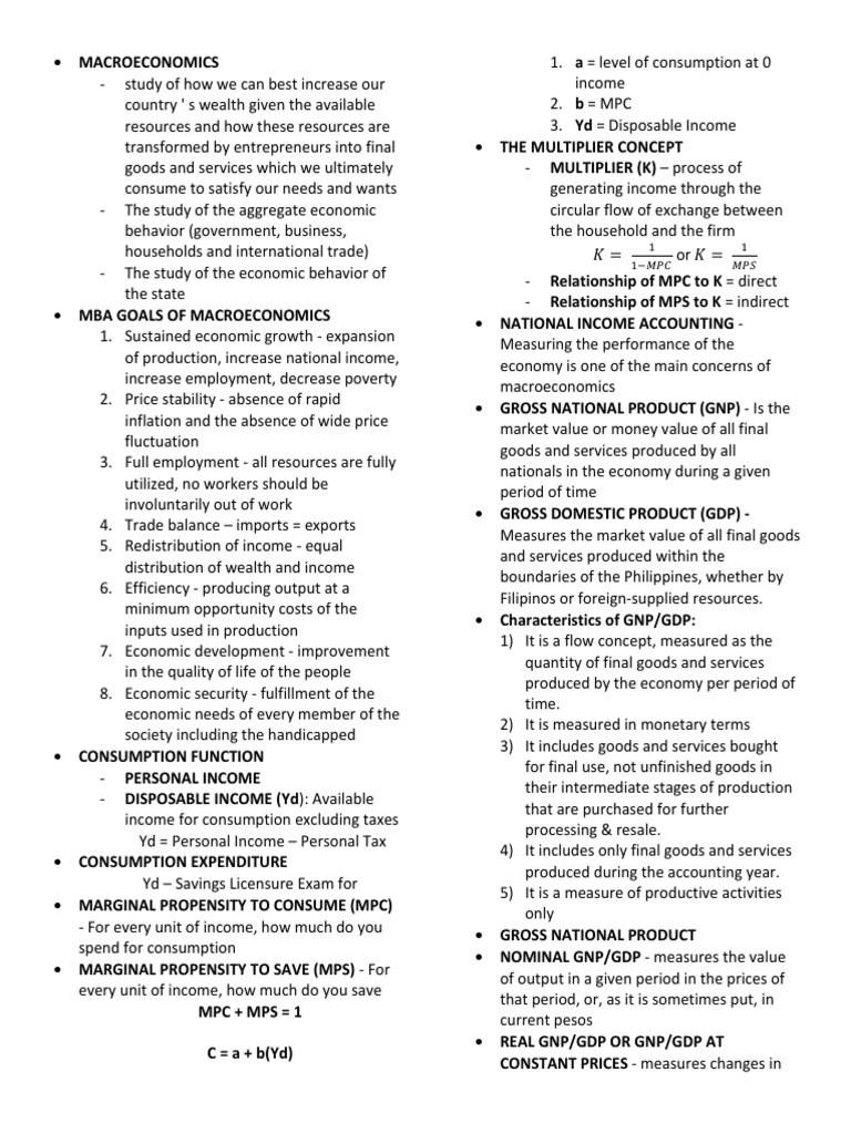 Understanding Macroeconomics Fundamentals | PDF | Gross Domestic ...
