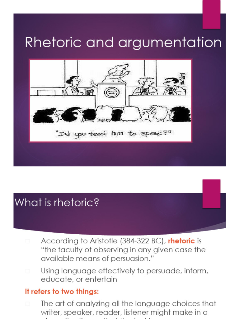 Mastering Rhetoric and Argumentation Techniques | PDF | Public Speaking ...