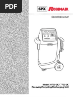 Robinair 17700 34700 Operation Manual | Air Conditioning | Valve