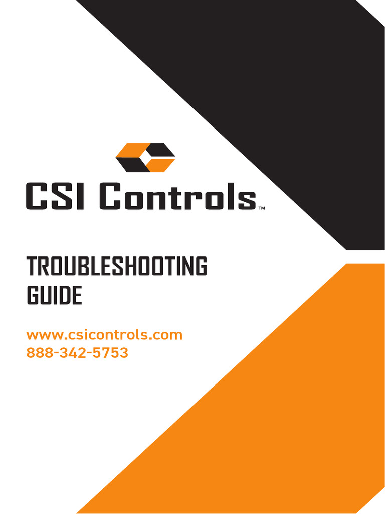 9500416A CSI Troubleshooting Guide | PDF | Electric Motor | Fuse ...