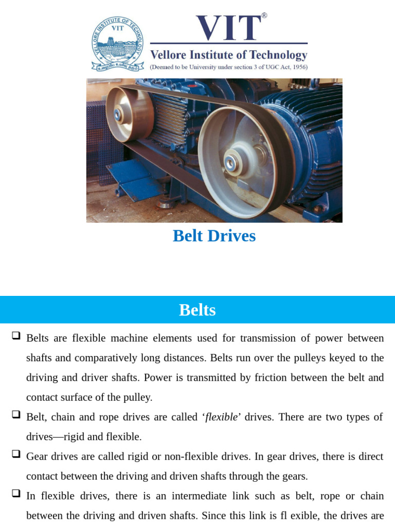 Belt Drive Selection and Design Guide | PDF | Belt (Mechanical ...