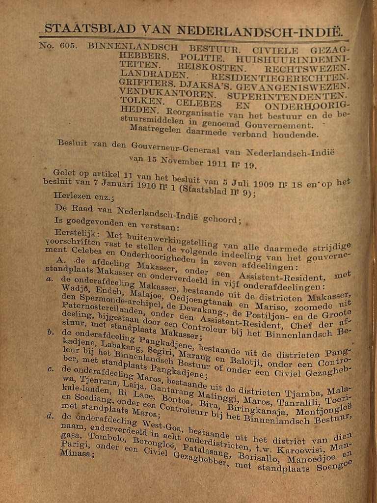 1911-Stbld Nomor 605 | PDF