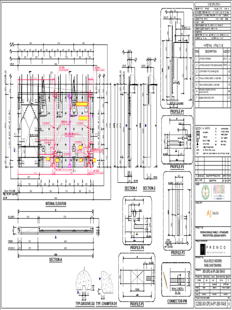Precast Panel Shop Drawings Overview | PDF | Construction Management ...