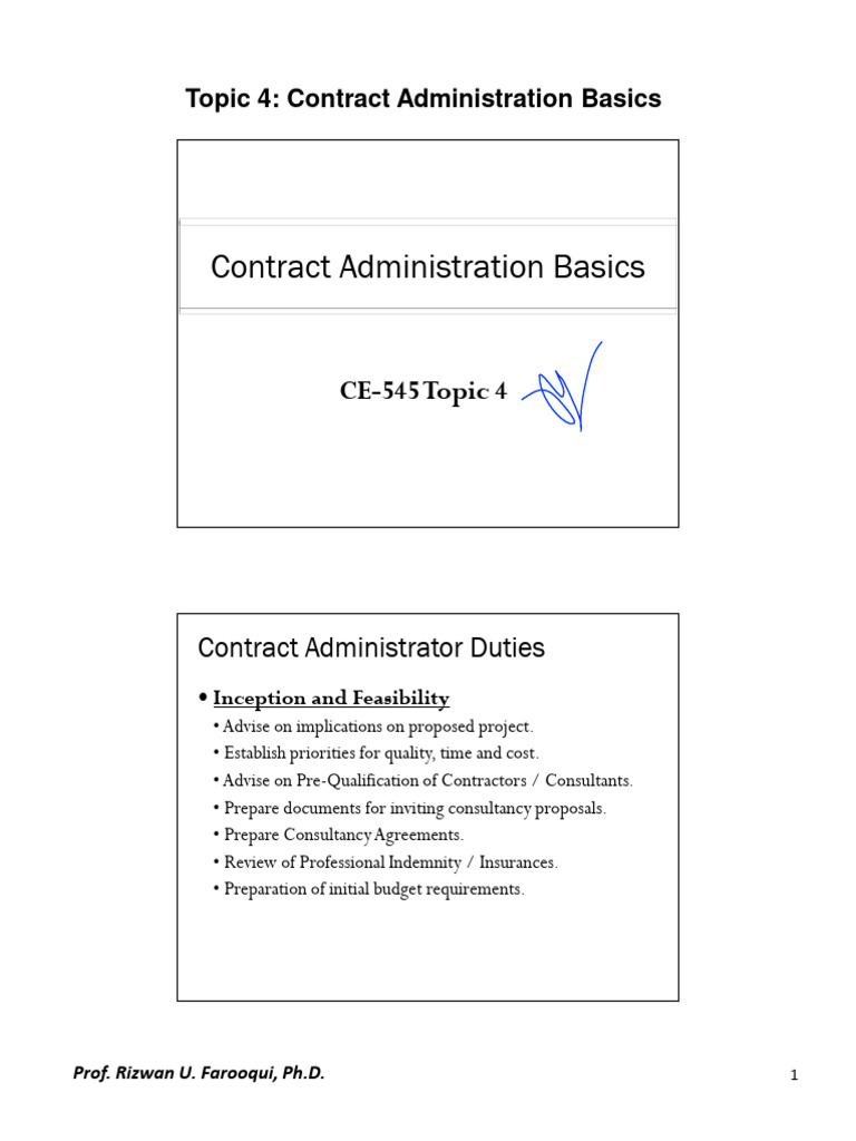 04-Contract Administration Basics.pdf | PDF | Mediation | Business Law
