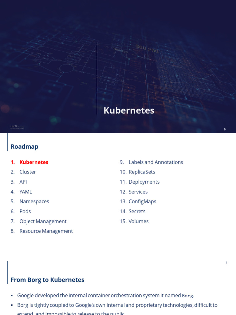 Kubernetes Overview and Architecture Guide | PDF | Computer Cluster ...
