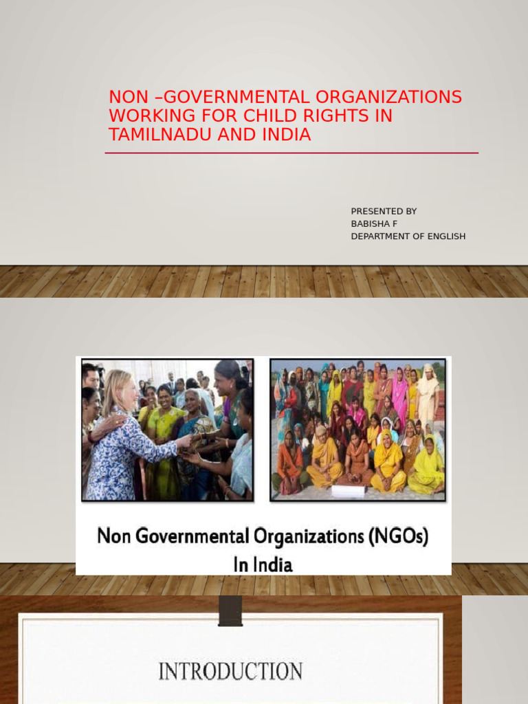 NGOs Supporting Child Rights in India | PDF | Non Governmental ...