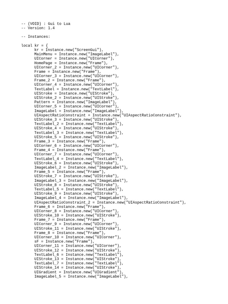 Krypton GUI for Lua Executor | PDF | Arial | Communication Design