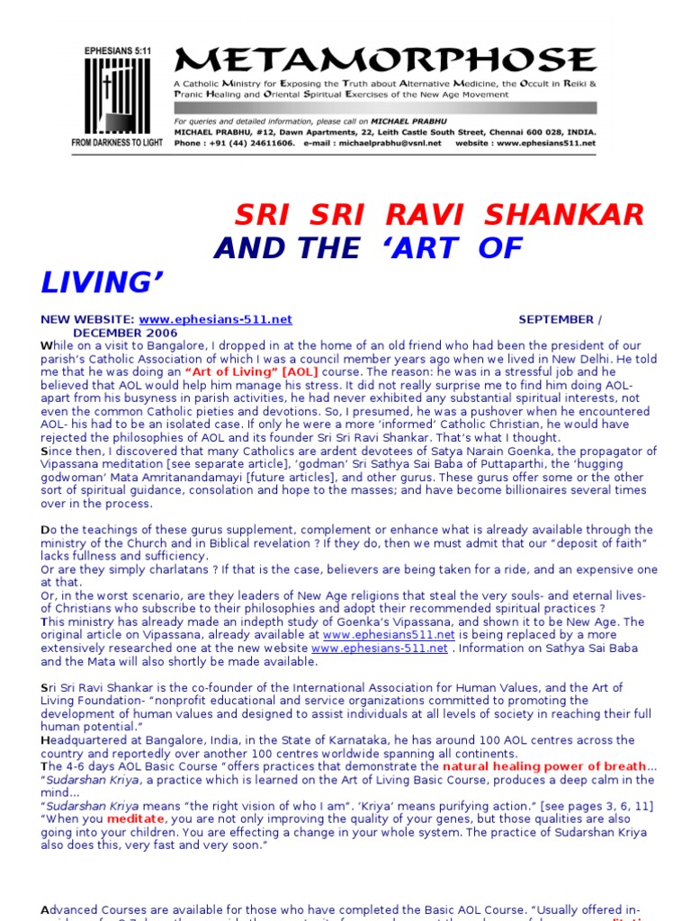 Ravi Shankar PDF Judas Iscariot Meditation