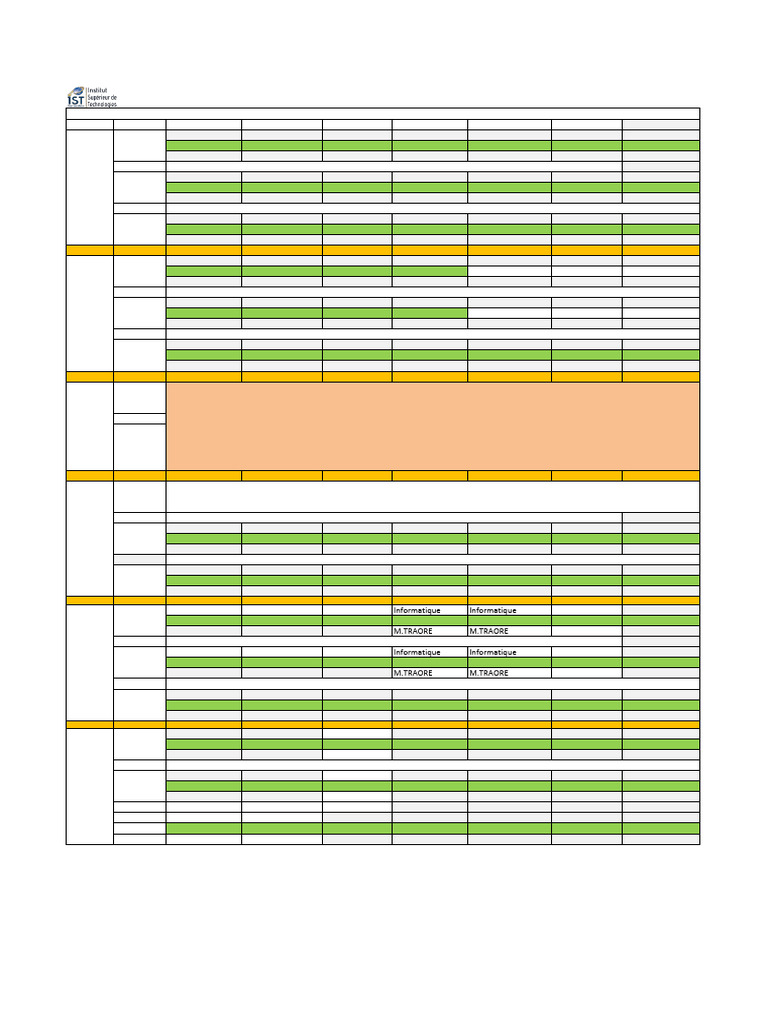 Emploi du temps Licence 1 2024 | PDF