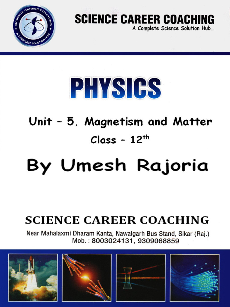 Physics Class 12 Chapter 5 | PDF