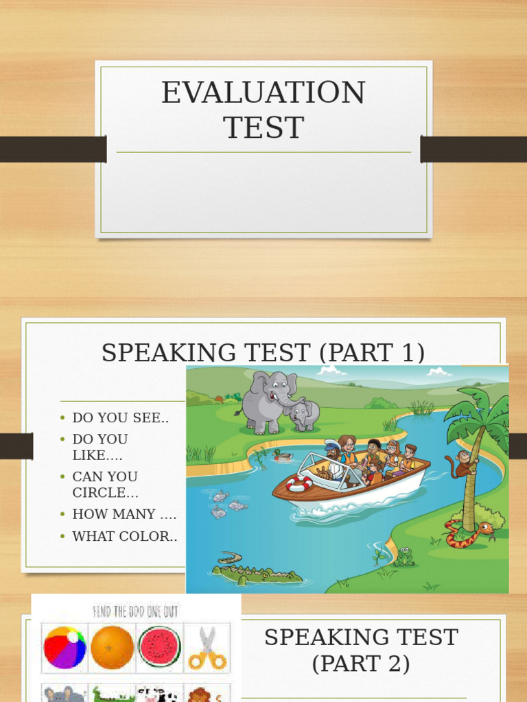 Evaluation Test Pre A1 Pdf
