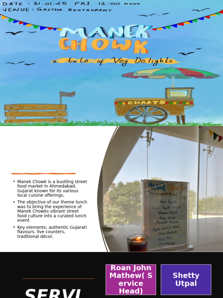 Manek Chowk Street Food Lunch Event | PDF
