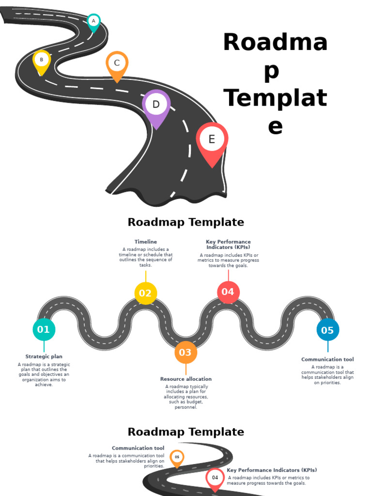 Google Slides Roadmap Template Guide | PDF | Performance Indicator ...