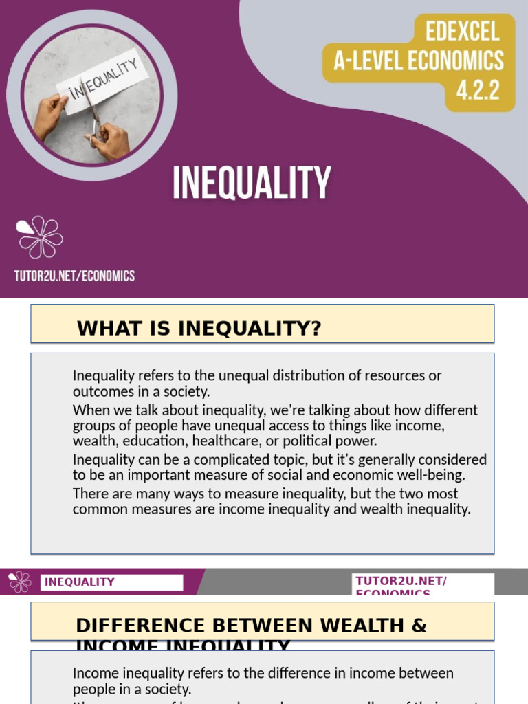 Edexcel Income Inequality | PDF | Cost Of Living | Poverty & Homelessness