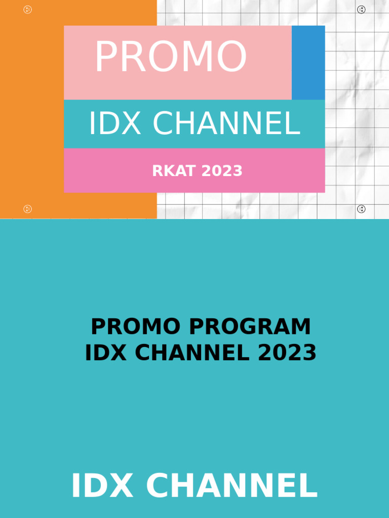 IDX Channel 2023 Promo Program Overview | PDF | Knowledge Economy