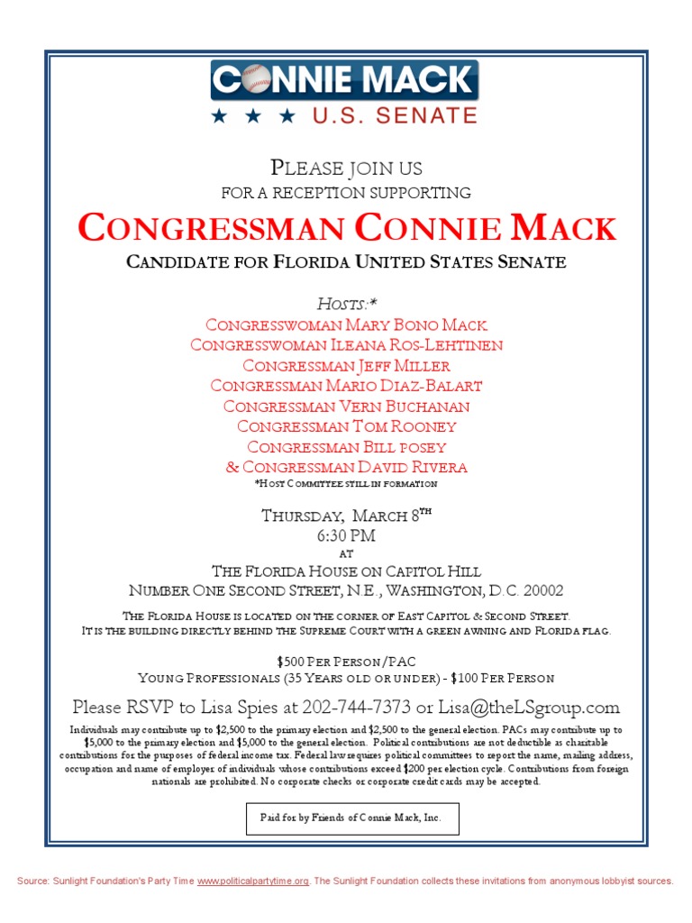 Reception PDF Political Action Committee Credit Card