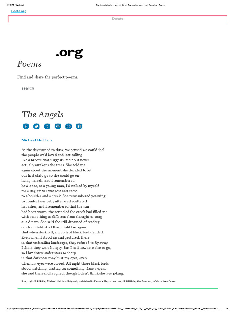 The Angels by Michael Hettich - Poems - Academy of American Poets | PDF ...