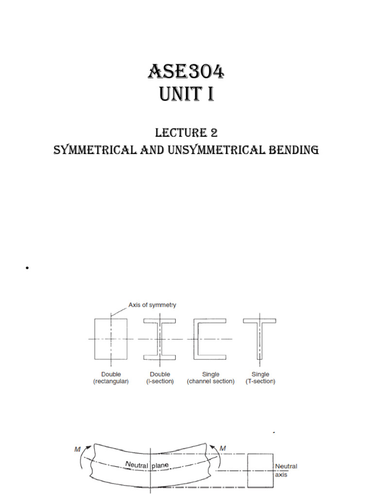 Symmetrical vs Unsymmetrical Bending Analysis | PDF | Bending | Beam ...
