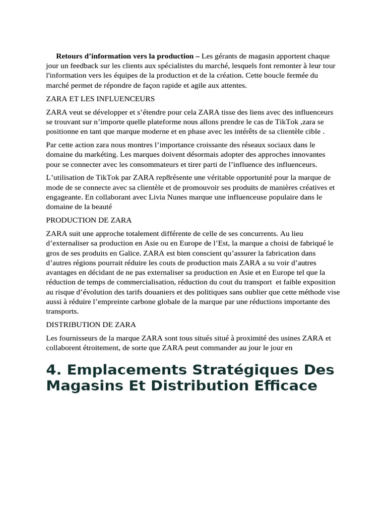 Innovations et Stratégies de Zara | PDF | Marque | Commercialisation