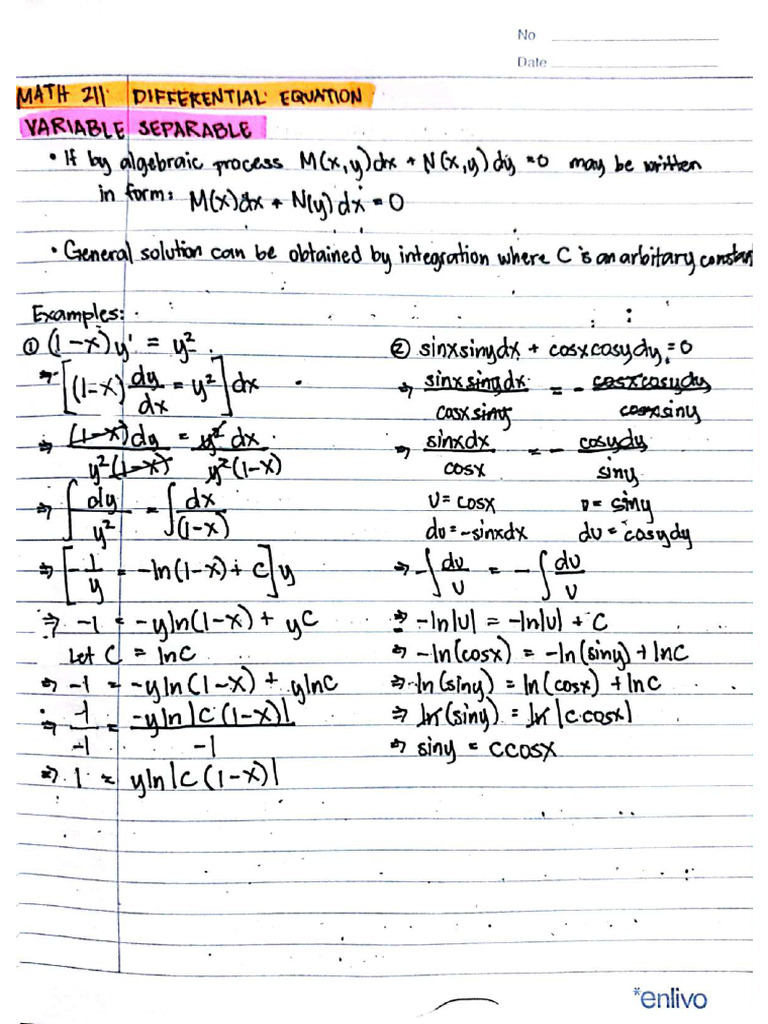De Notes | PDF