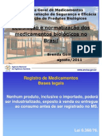 Registro de Produtos Biologicos 2011