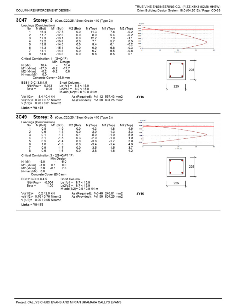 COLUMN REINFORCEMENT DESIGN 39 | PDF | Structural Engineering ...