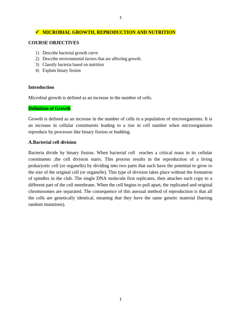 Microbial Growth and Nutrition Explained | PDF | Cell (Biology) | Cell ...