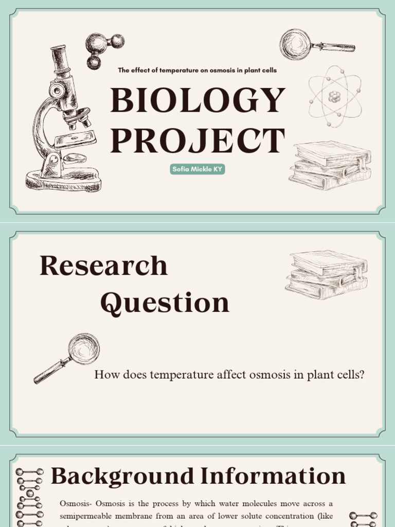 Biology Project | PDF | Osmosis | Cell (Biology)