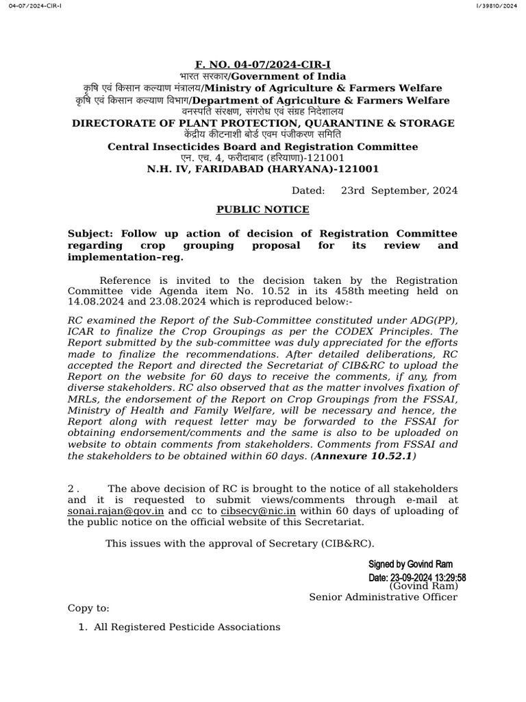 public_notice_dated_23092024 | PDF | Bean | Legume