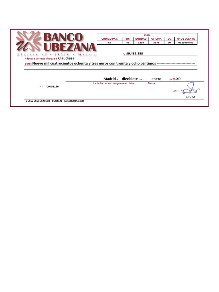 TDC-ACT-Extra 8 DOC Asiento 3 Cheque | PDF