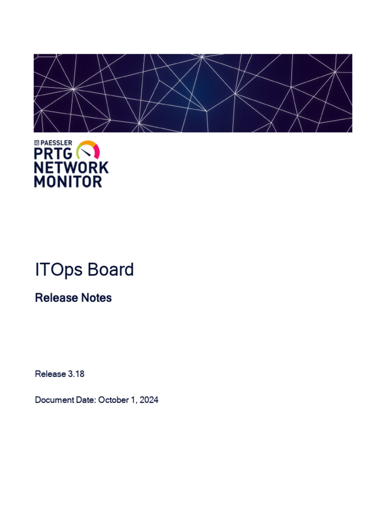 Paessler ITOps Release Notes | PDF | Microsoft Sql Server | Trademark