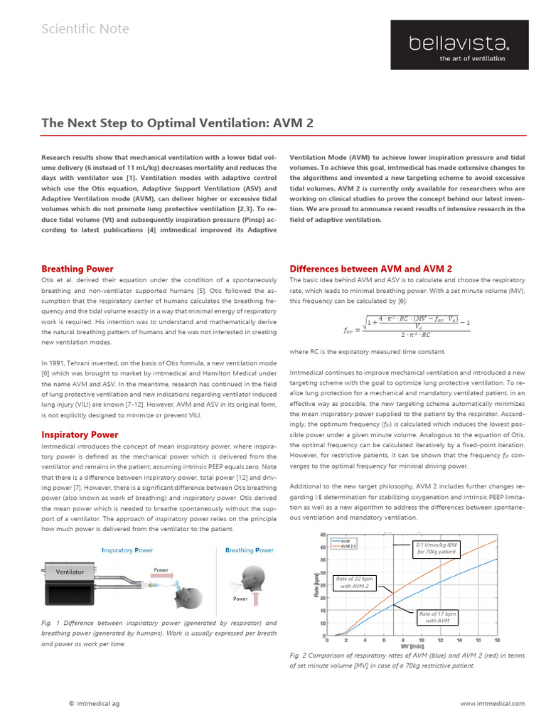 AVM 2: Enhanced Adaptive Ventilation | PDF | Breathing | Pulmonology