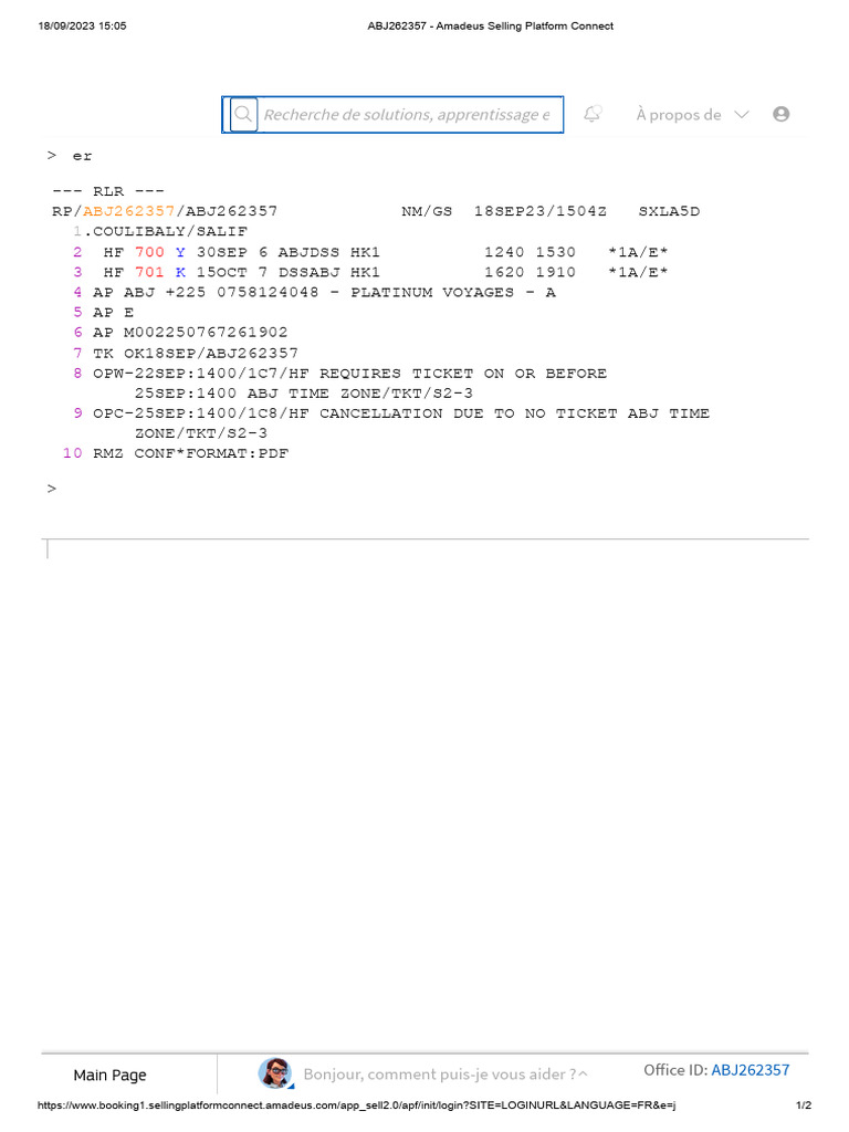 Amadeus Platform User Guide | PDF