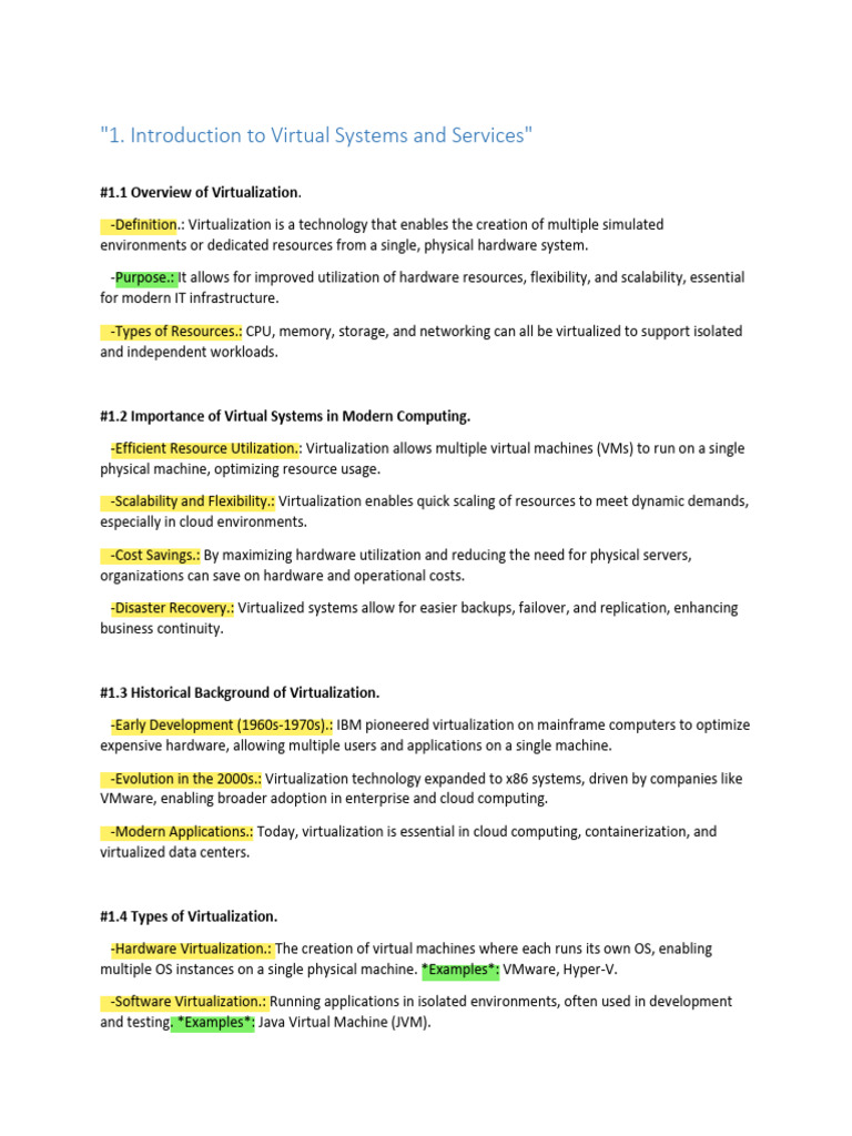 DR - Yasser - Virtual - Systems - and - Services - Notes - 1 & Notes ...