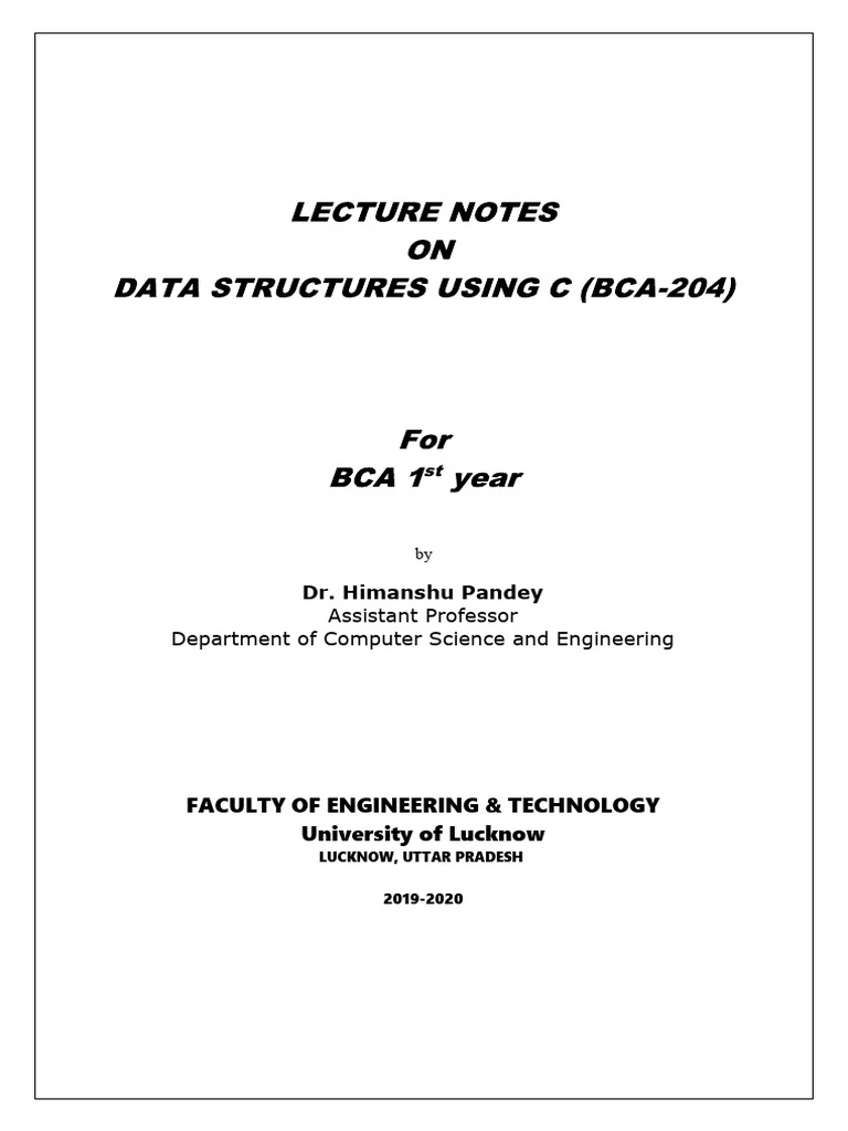 Data Structures and Algorithms Guide | PDF | Time Complexity ...