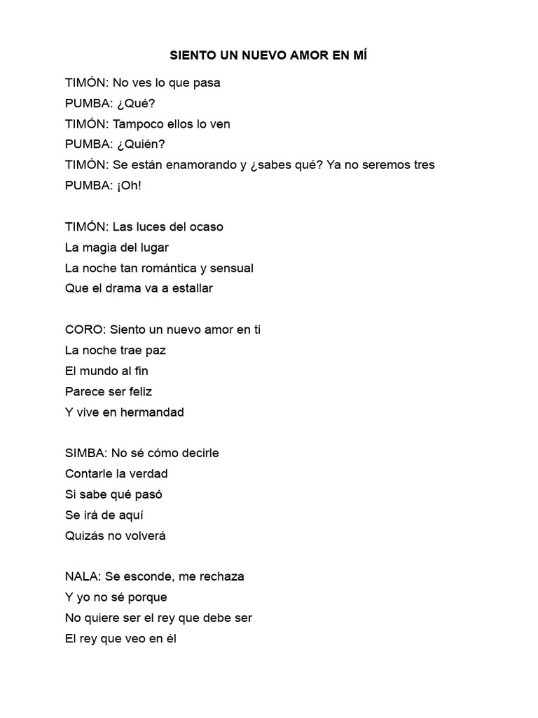 Nuevo amor y emociones en la noche | PDF
