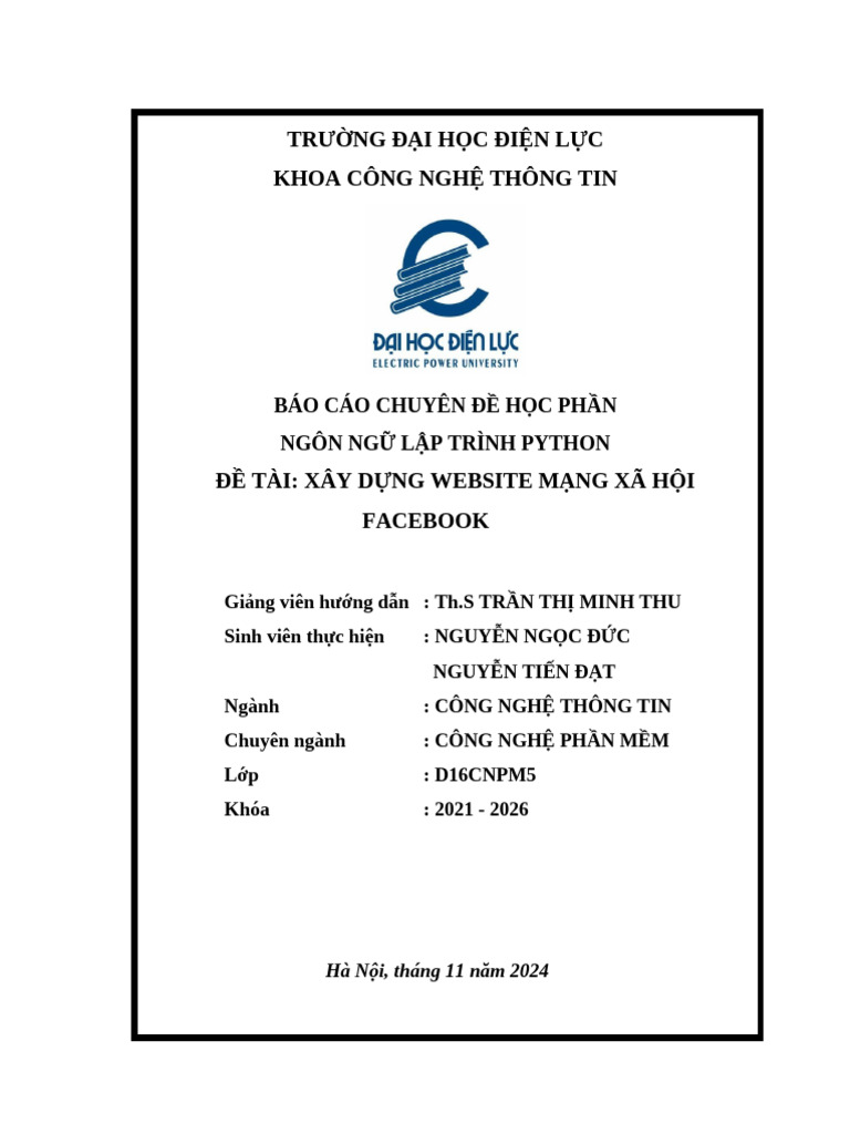 Nhom10 Python NguyenNgocDuc NguyenTienDat062 | PDF