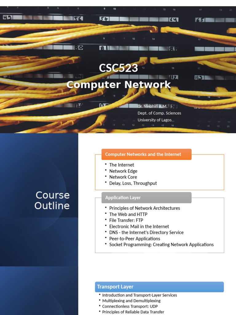 Computer Networking Course Overview | PDF | Computer Network | Internet ...