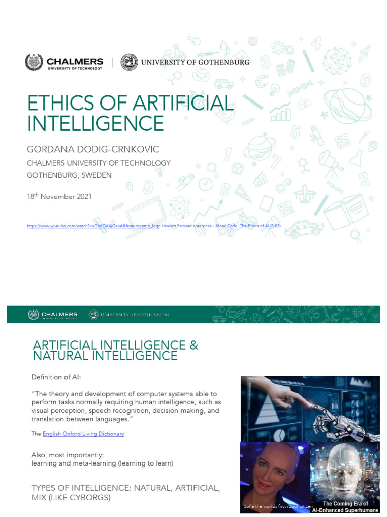 Ethics Of Ai Gdc Pdf Artificial Intelligence Intelligence Ai