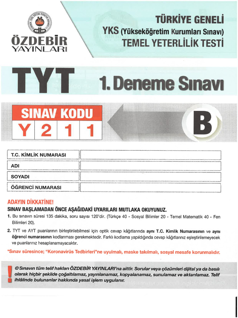 Tyt 1 | PDF