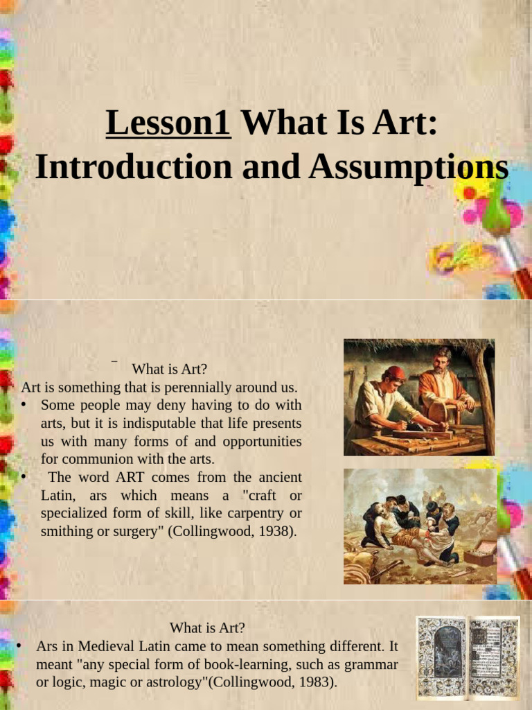 Understanding Art: Definitions & Assumptions | PDF | Experience ...
