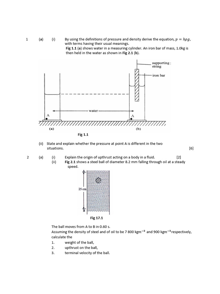Forces and Pressure II | PDF
