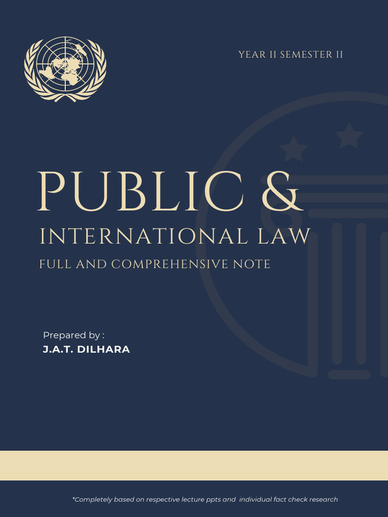 Overview of Public and Private International Law | PDF | International ...