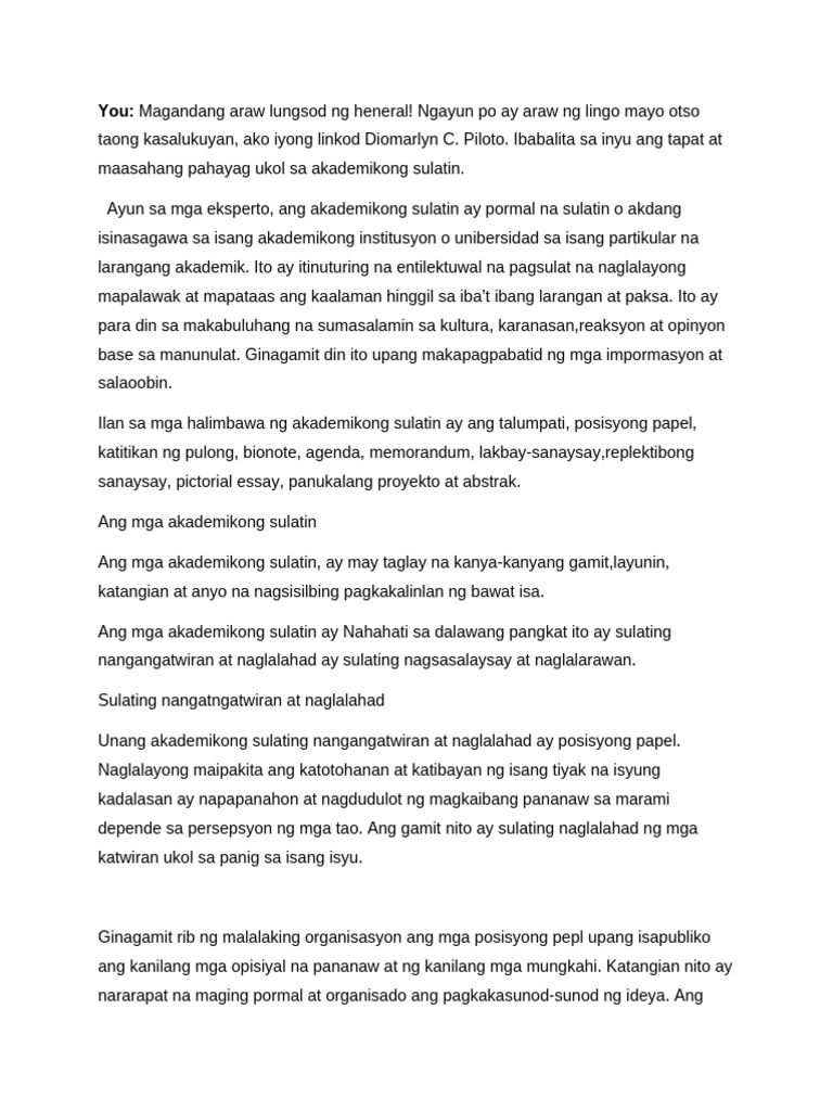 Script For Boardcasting | PDF