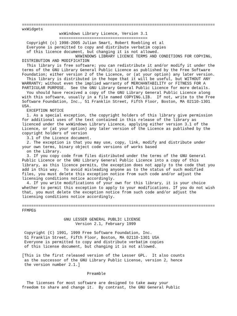Opensource licenses pdf free software library computing 