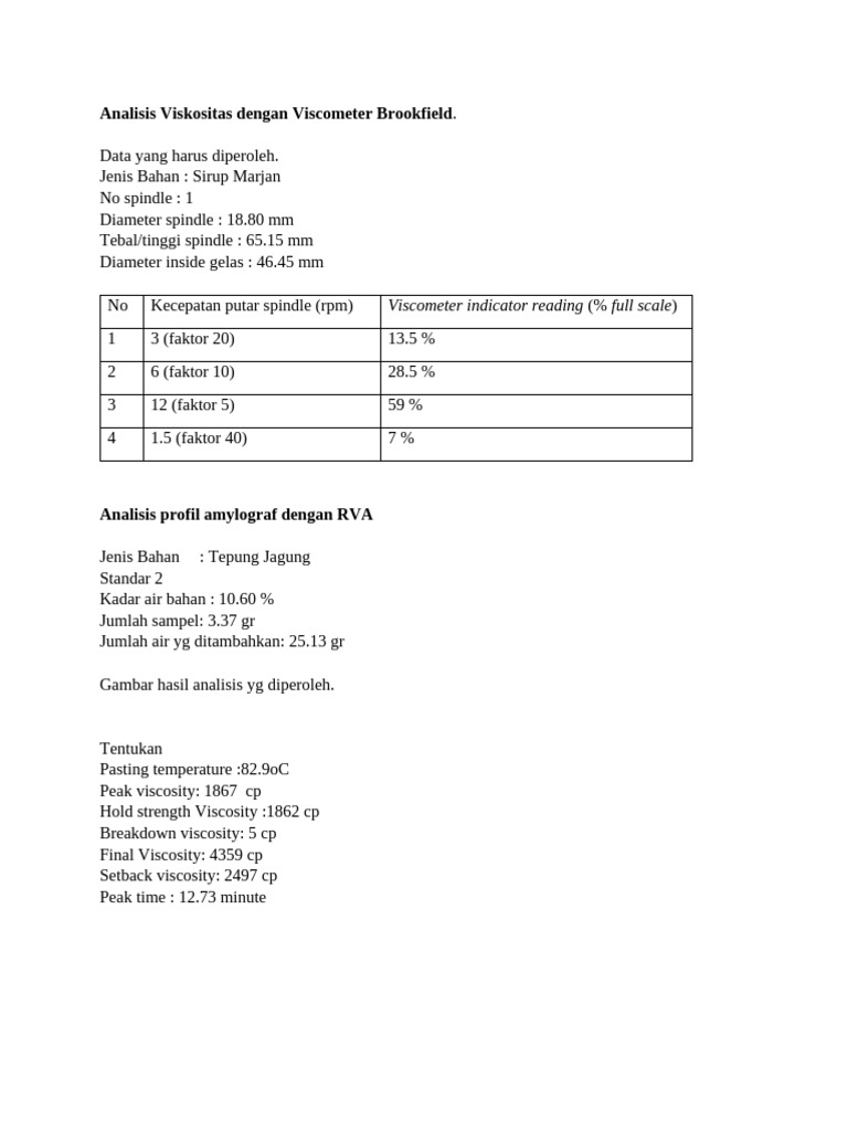 Analisis Rheology | PDF