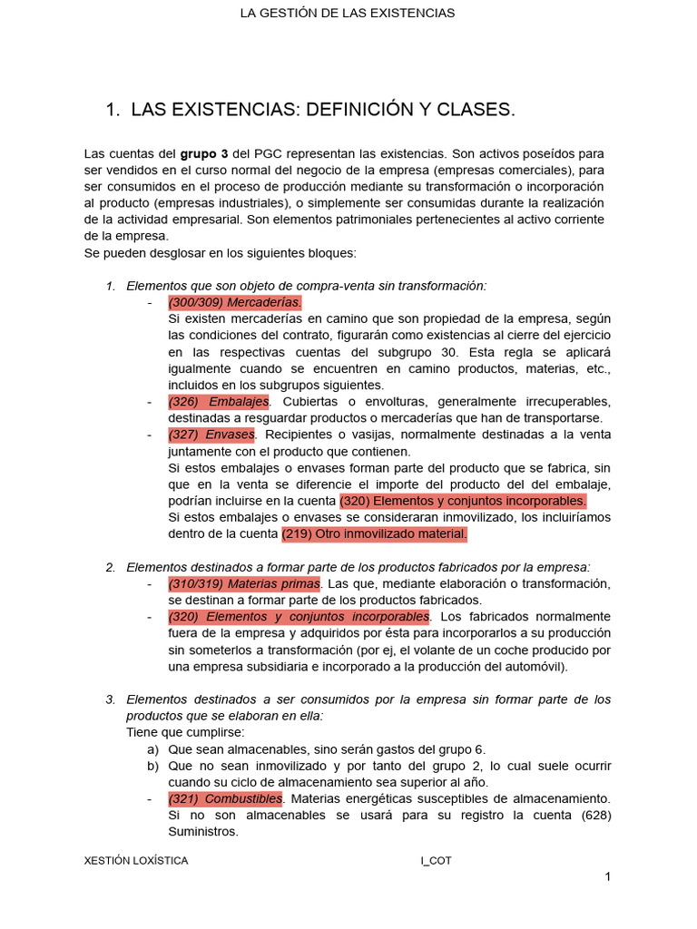 Gestión de Existencias y Aprovisionamiento | PDF | Business | Costo