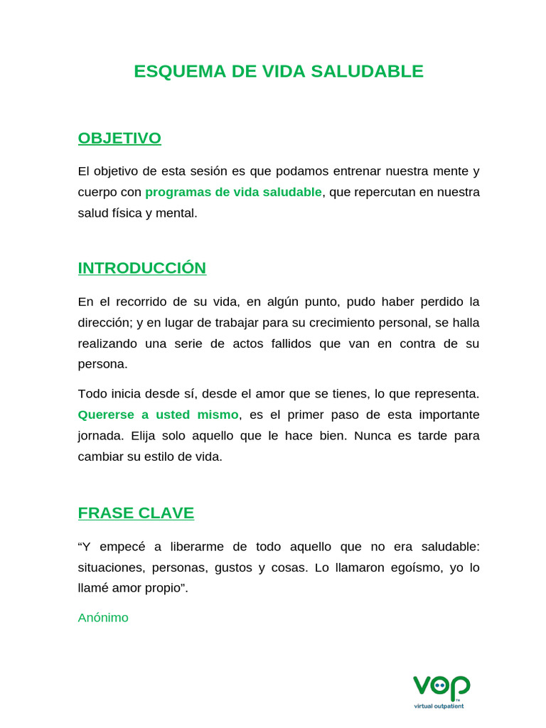 Guía para un Estilo de Vida Saludable | PDF | Las emociones | Mente